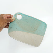 Bienville - Large Ceramic Charcuterie Board - Sea Glass/White