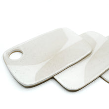 Acadia - Small Ceramic Charcuterie Board - Cream/Cream