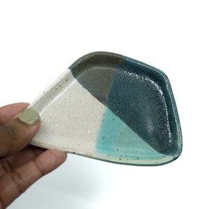 Tchoup - Small Modern Ceramic Dish - Triple Dipped - No.4-01