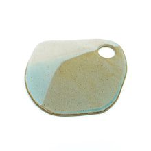 Lafayette - Small Organic Ceramic Charcuterie Board - Amber Blue / Cream Glaze