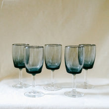 Vintage Smoke Wine Glasses - Set of 5