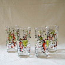Set of 4 - Vintage Apothecary Cups