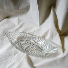 Vintage Oval Crystal Dish