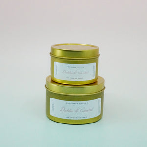 Dahlia and Santal Hand-Poured Soy Wax Candle