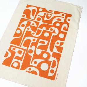 Mid Century Modern Inspired Kitchen Towel, Tea Towel