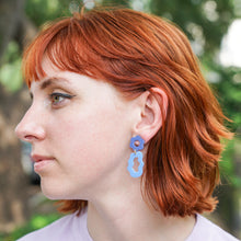 Eden Floral Matte Resin Dangle Earrings