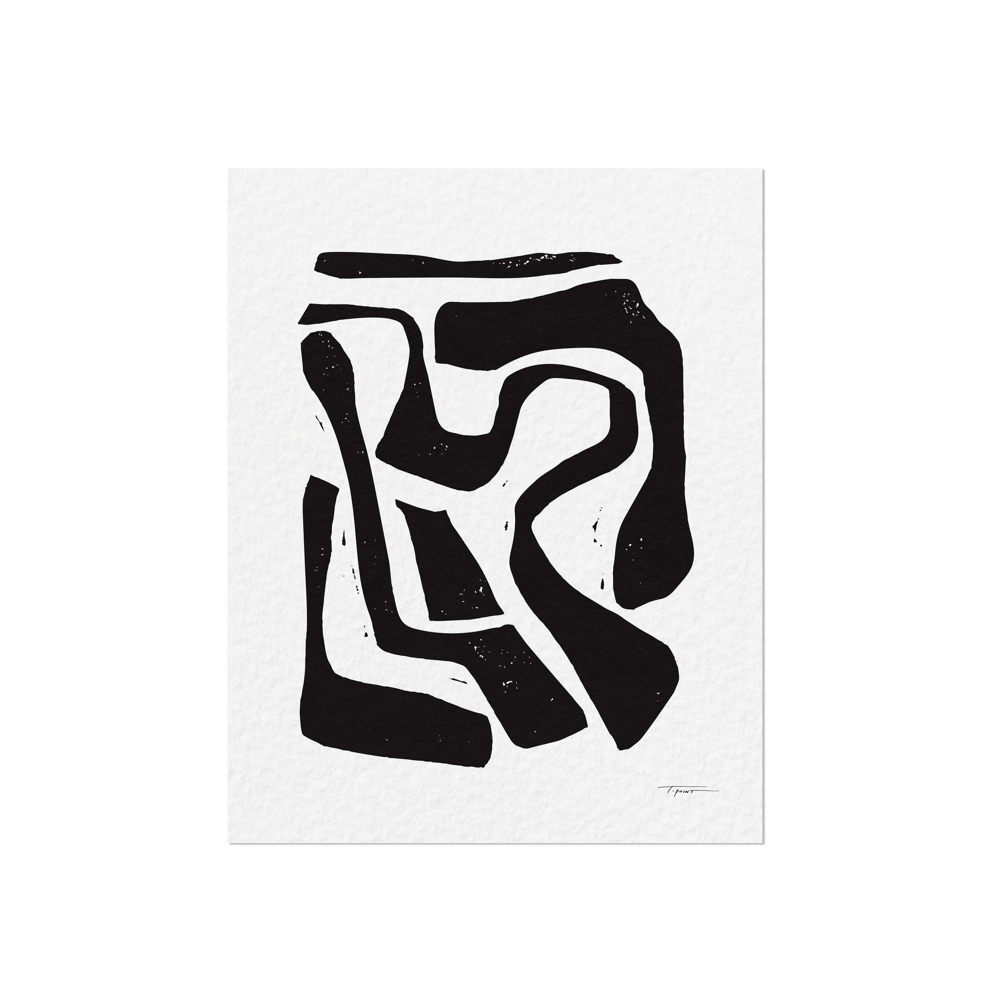 Flow II Block Print The Collective Shop