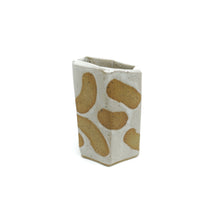Short Hexagon Tube Vase 080 - Abstract Pattern