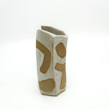 Medium Hexagon Tube Vase 081 - Abstract Pattern