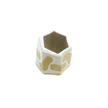 X-Short Hexagon Tube Vase 083 - Abstract Pattern