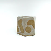 X-Short Hexagon Tube Vase 083 - Abstract Pattern