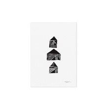 House Trio I Mini Block Print
