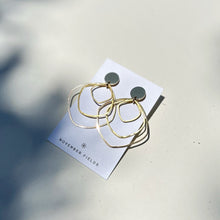 Tory Organic Brass Dangle Earrings