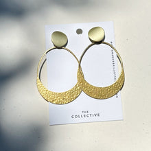 Iman Brass Large Teardrop Earrings