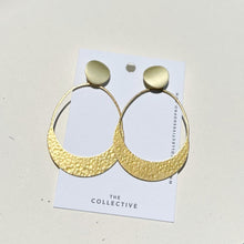 Iman Brass Large Teardrop Earrings