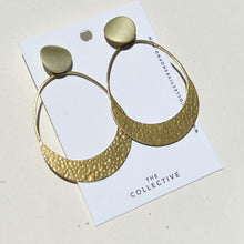 Iman Brass Large Teardrop Earrings