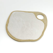 Lafayette - Small Organic Ceramic Charcuterie Board - White Glaze
