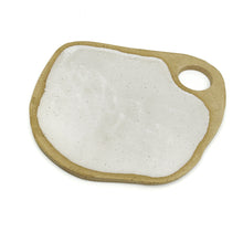 Lafayette - Small Organic Ceramic Charcuterie Board - White Glaze