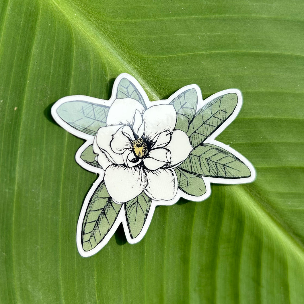 Magnolia Flower Sticker