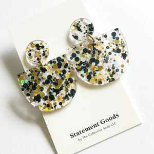 Olympia Black and Gold Earrings