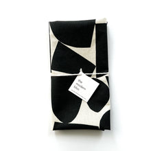 Black Constructed Shapes Pattern Kitchen Towel