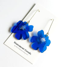 Kaia Floral Transparent Resin Dangle Earrings