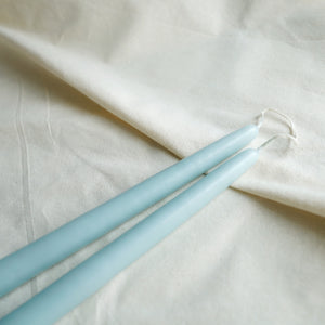 Taper Candles - Pair Light Blue
