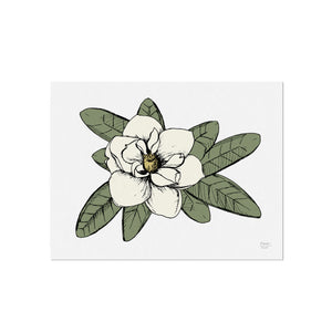 Magnolia Illustration Art Print