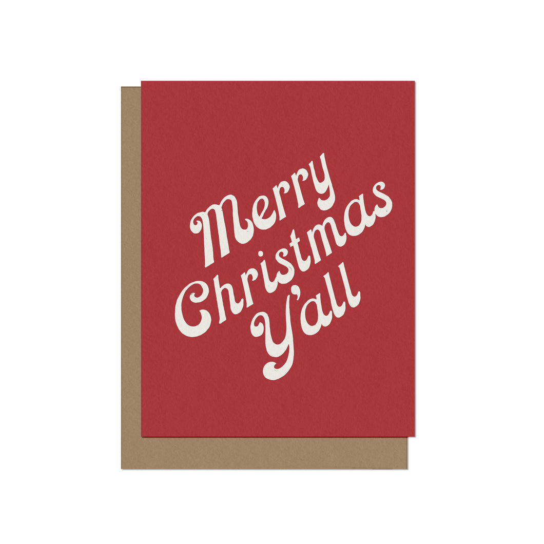 Merry Christmas Y'all | Blank Christmas Card