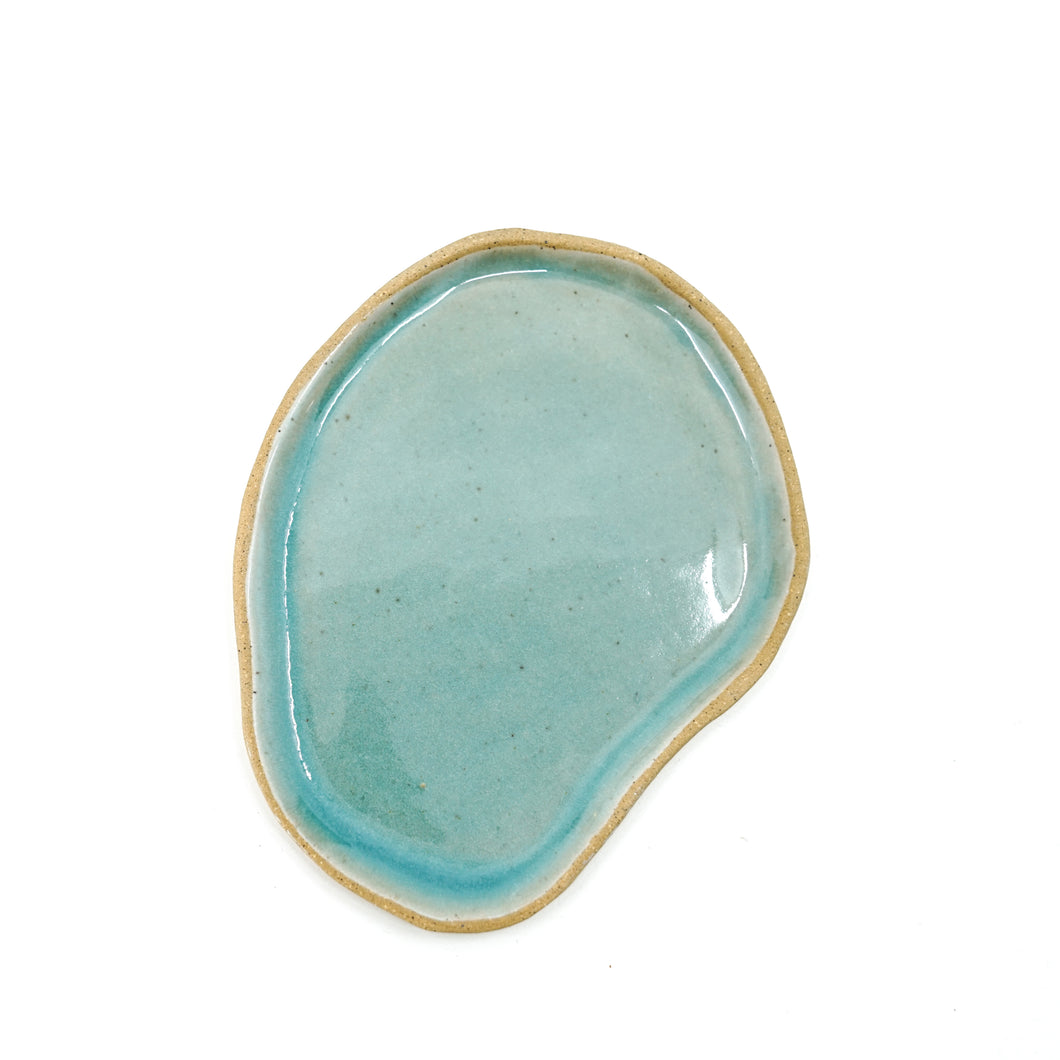 Milan - Medium Modern Organic Ceramic Dish No.2 - Sea Glass