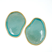 Milan - Medium Modern Organic Ceramic Dish No.2 - Sea Glass