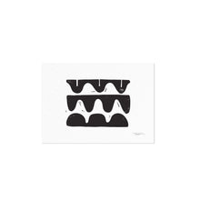 Minimalist Waves I Mini Block Print
