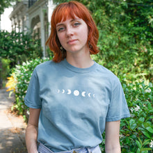 Moon Phases Shirt - Light Blue