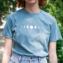 Moon Phases Shirt - Light Blue