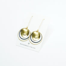 Arla Modern Brass Dangle Earrings
