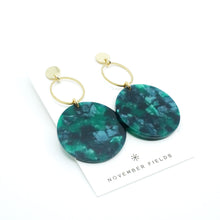 Isabel Acetate w/Gold Studs Earrings