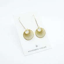 Myra Raw Brass and Gold Plated Dangle Earrings