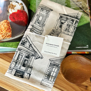 New Orleans Homes Kitchen Towel, Tea Towel, Housewarming Gift
