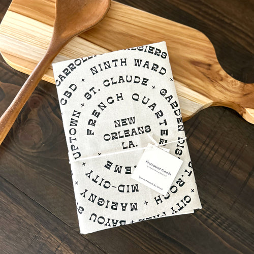 New Orleans Neighborhoods Kitchen Towel
