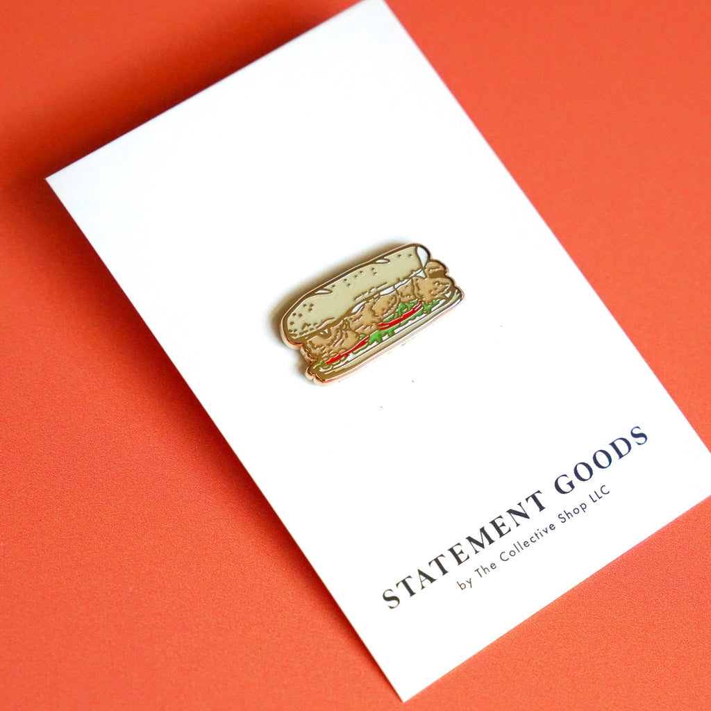 Po-Boy Enamel Pin – The Collective Shop