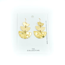 Sandra Raw Brass Dangle Earrings
