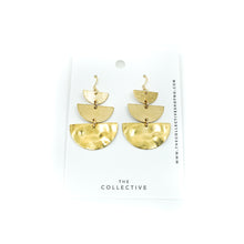Sandra Raw Brass Dangle Earrings