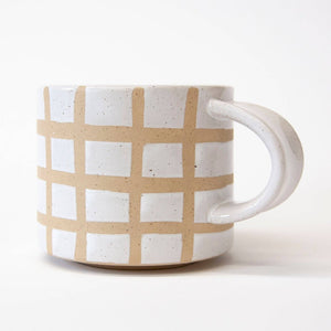Speckle Grid Mug with Lid