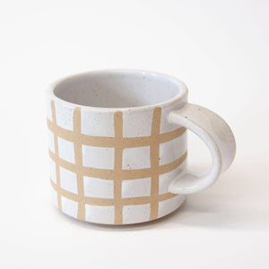 Speckle Grid Mug with Lid