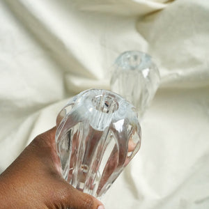 Royal Gallery Crystal Candlestick Holders - Set of 2