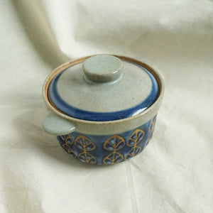 Vintage Small Lidded Ceramic Pattern Dish