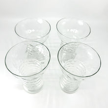 Set of 4 - Vintage Clear Pearl Diver Cocktail Glassware - Rare Find
