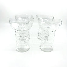 Set of 4 - Vintage Clear Pearl Diver Cocktail Glassware - Rare Find