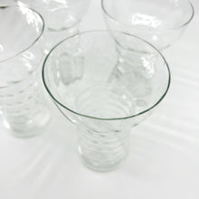 Set of 4 - Vintage Clear Pearl Diver Cocktail Glassware - Rare Find