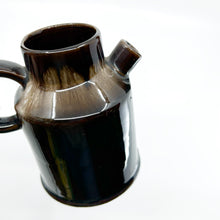 Vintage Small Brown Ceramic Pitcher